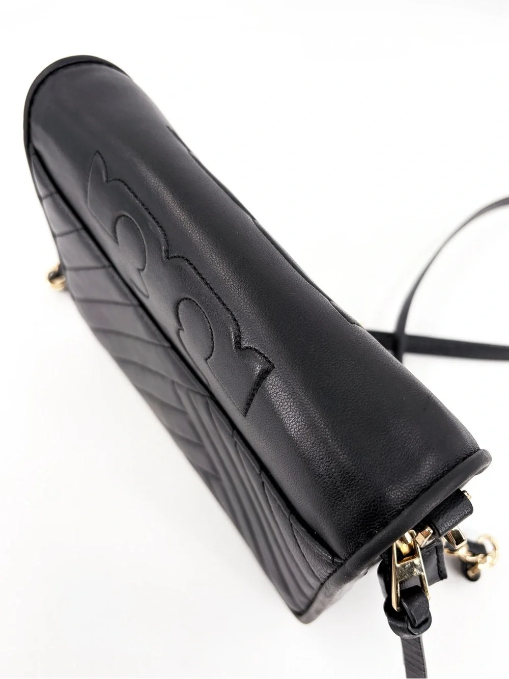 TORY BURCH Alexa Combo Quilted Black Leather Crossbody Bag
